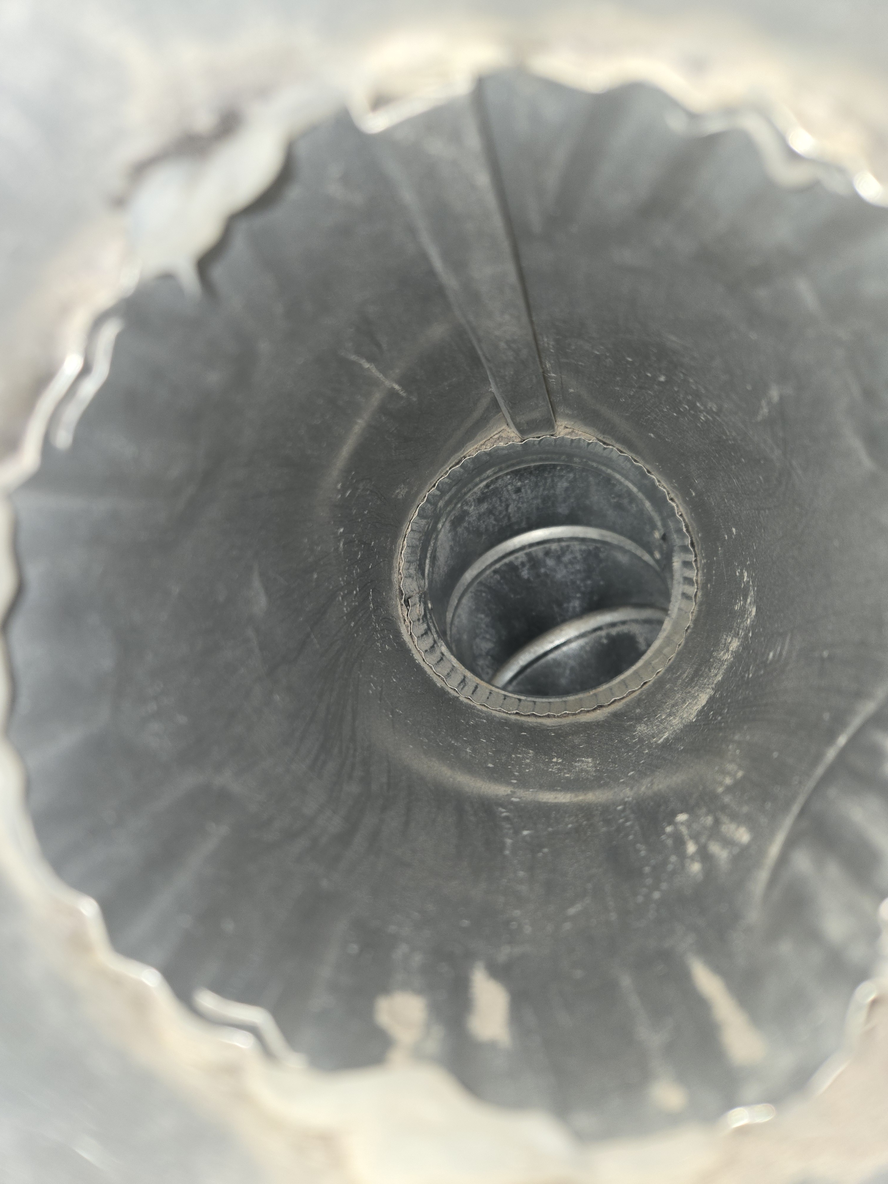 After: Clean dryer vent interior